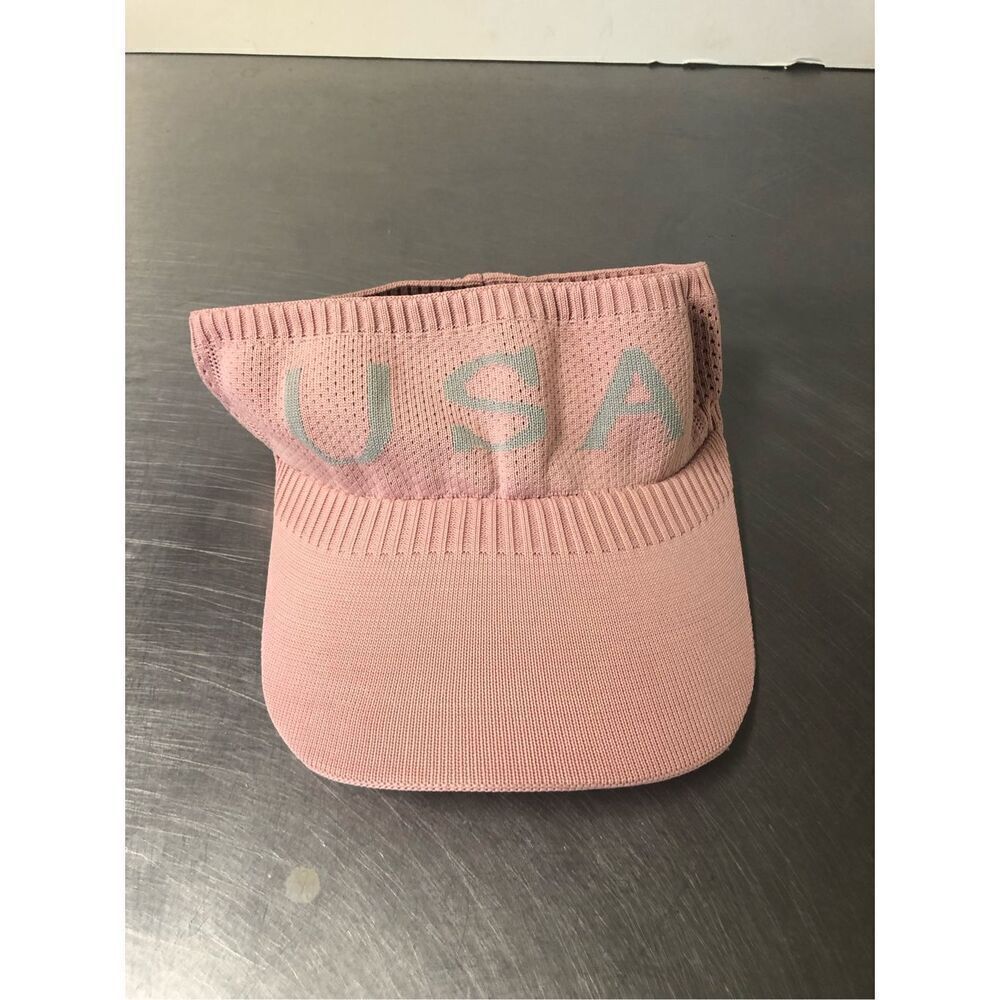 Lucky 7 Women’s “USA” Pink Sports Empty Top Sun Visor Baseball Cap